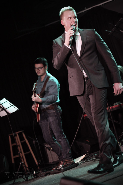 Drew Tofin and his big band perform live on stage at Louis' Pub on Friday, November 15, 2013. Photo by Bryn Becker/The Pickup.