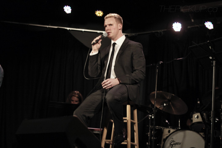 Drew Tofin and his big band perform live on stage at Louis' Pub on Friday, November 15, 2013. Photo by Bryn Becker/The Pickup.